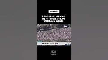 MILLIONS OF AMERICANS are standing up to Trump at No Kings Protests