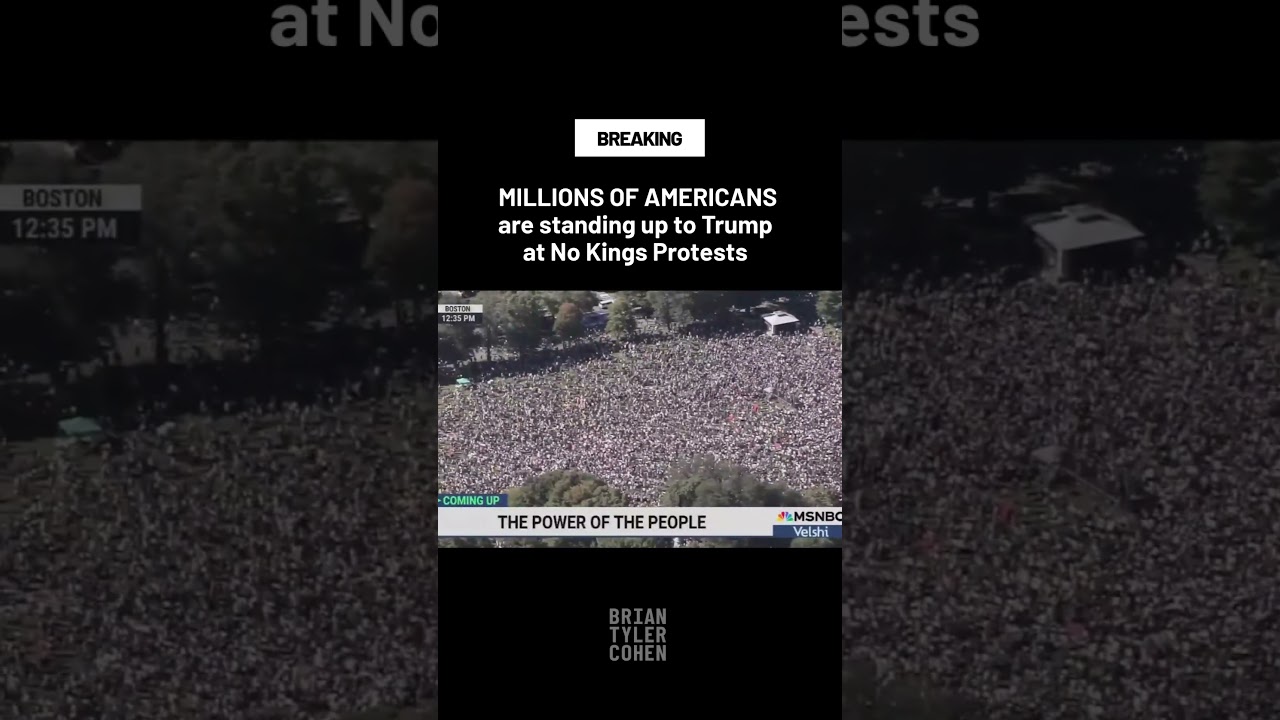 MILLIONS OF AMERICANS are standing up to Trump at No Kings Protests