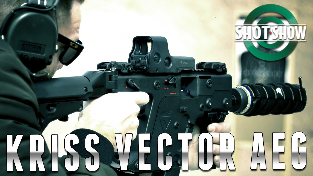 Kriss Vector AEG - Shot Show 2016 with Evike.com - YouTube