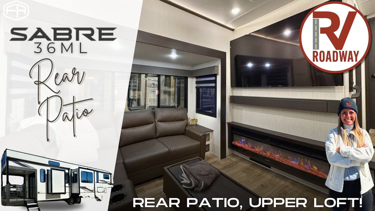 REAR PATIO!? Checkout the New 2025 Forest River RV Sabre 36ML 🎉