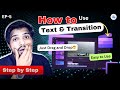 How to Add Text and Transition in Clipchamp🔥 | Clipchamp Tutorial 2025 | WebKnow Tech