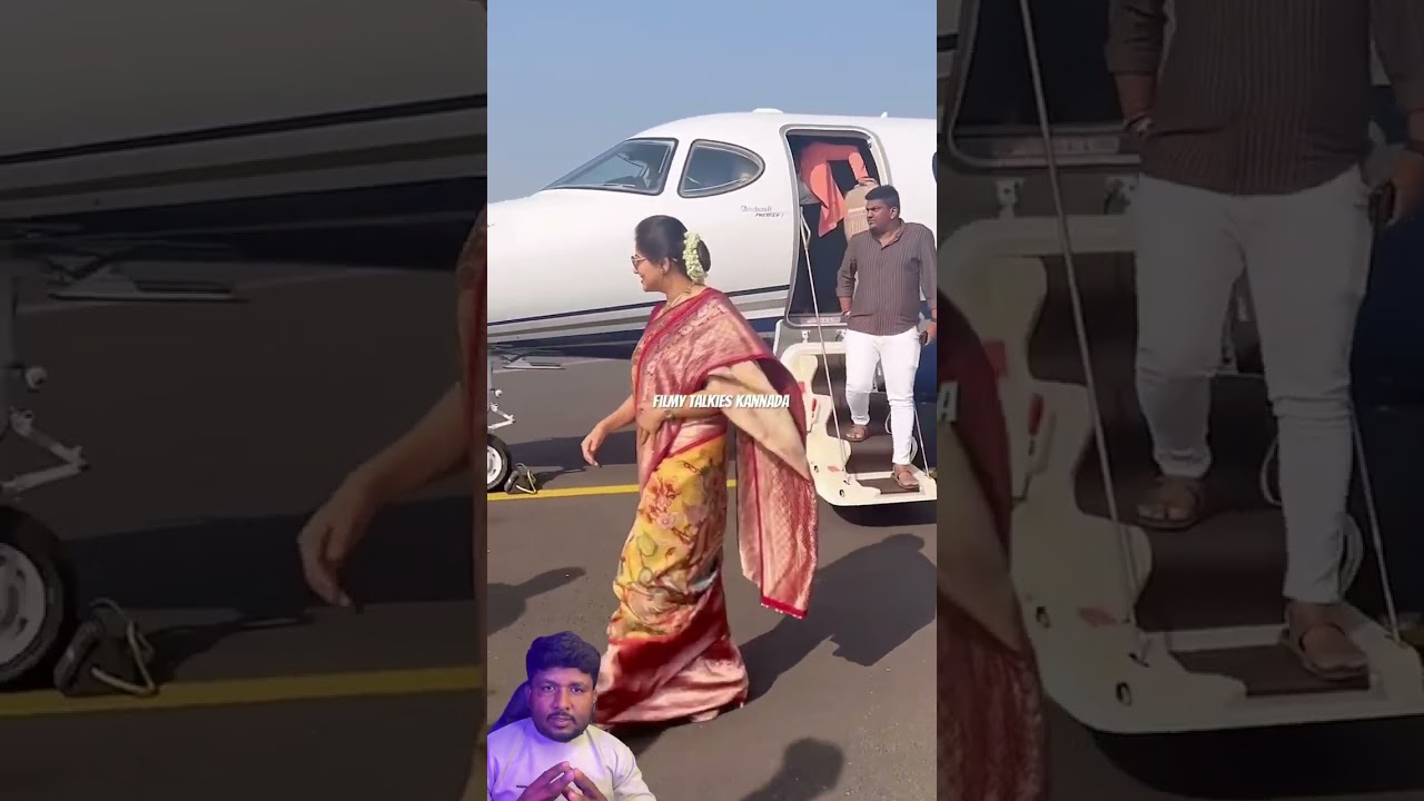 Actor Rachita Ram private jet  🛩️ 