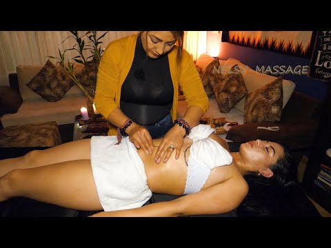 NELSY & CAMILA - ASMR, LYMPH MASSAGE (MASAJE LINFÁTICO) FOR SLEEP, HAIR BRUSHING, SUPER RELAXING