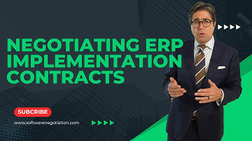 Negotiating ERP Implementation Contracts