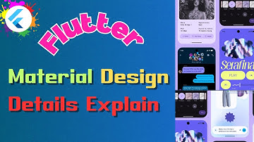 Flutter Material Design Details Explain | Dart & Flutter Bangla Tutorial