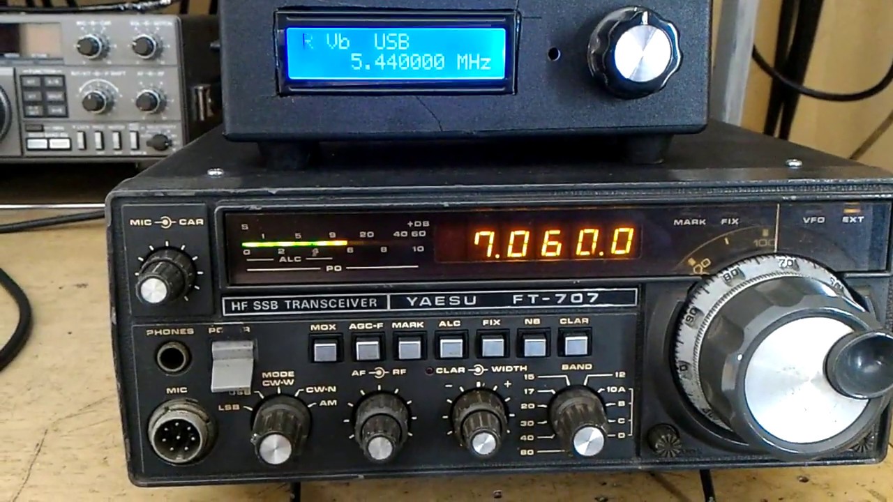 Test FT 707 received with DDS - YouTube