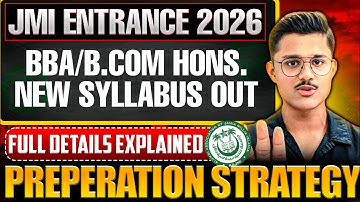 Jamia BBA/BCOM Entrance Syllabus 2026 | How To Prepare For Jmi Entrance 2026 #jmi
