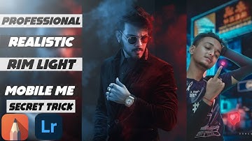 how to add rim light in mobile | mobile me professional rim light add kese kare