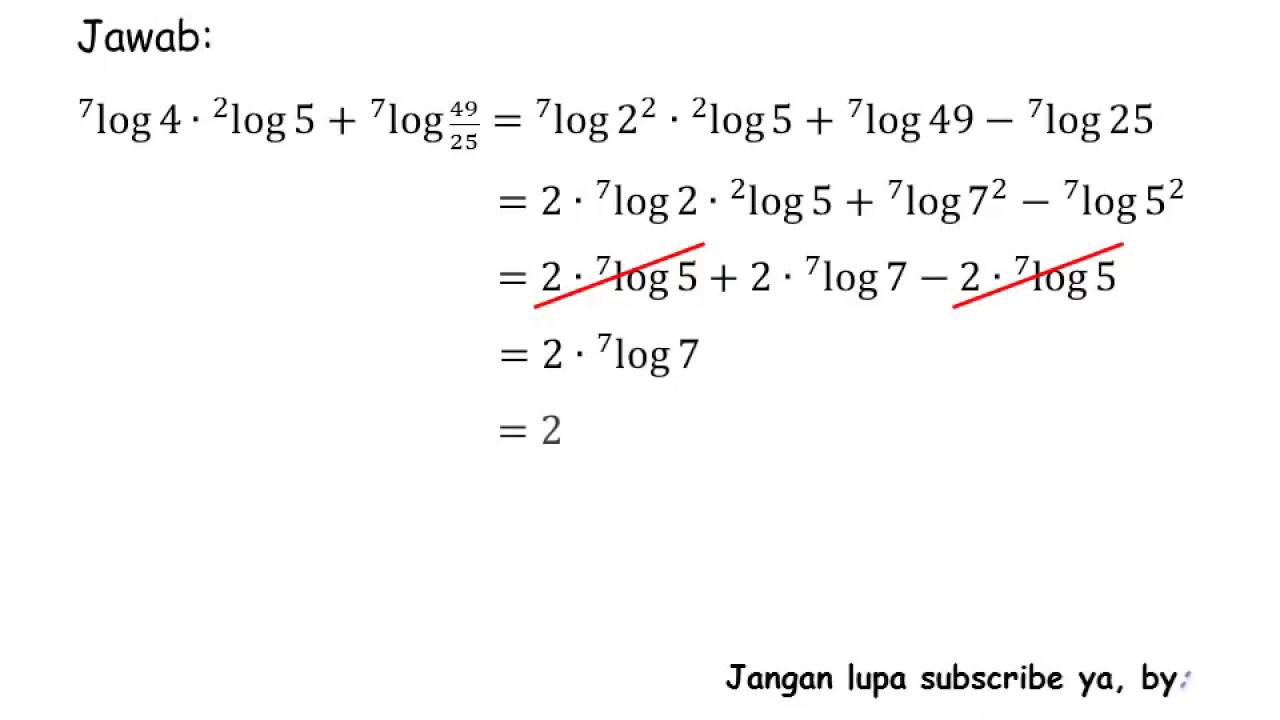 Soal Soal Logaritma Sbmptn