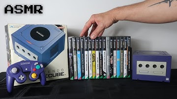 ASMR for Sleep | 1 Hour Soft Spoken Cockney Gamer Shows Nintendo GameCube Collection (with Console)
