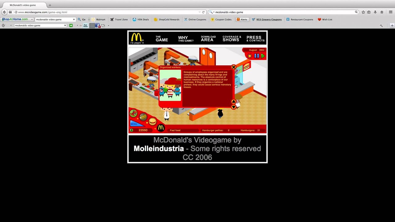 lets play mcdonalds video game-2 Mcdonalds tutorial - YouTube