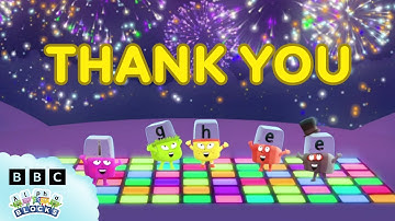 🎉 Thank You from the Alphablocks! 🎉 | Learn to Read | @officialalphablocks