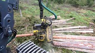 John Deere 1270G working in the forests of Sweden. Part 1