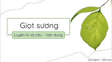 Giọt sương (Luyện từ và câu - Vận dụng) - Tiếng Việt 3 (Chân trời sáng tạo) [OLM.VN]