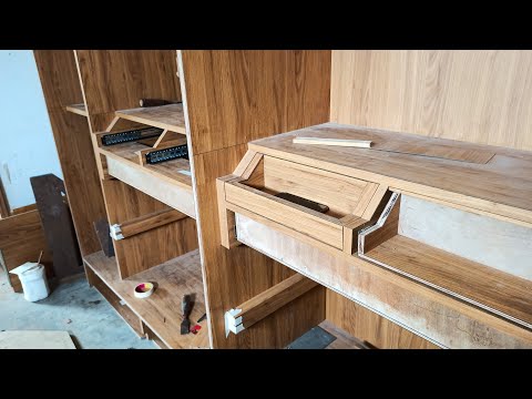 wardrobe में Front storage drawer ( दराज) कैसे बनाते है ? How