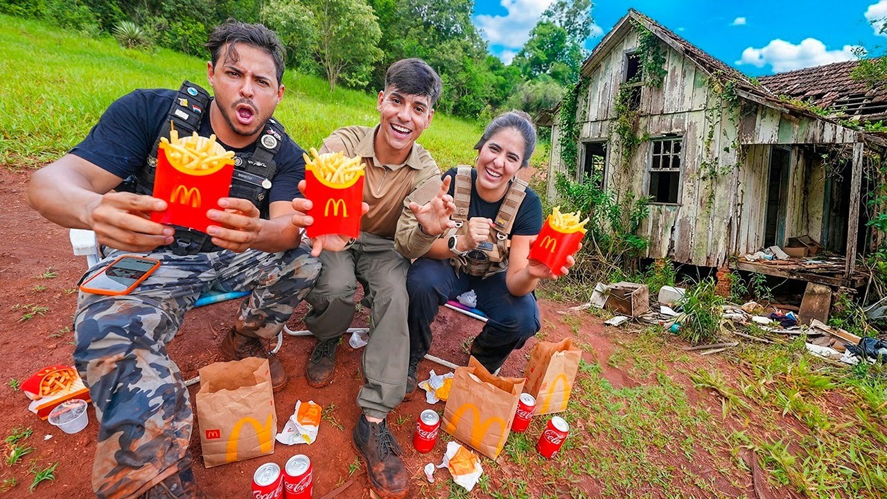 FIZ UMA SURPRESA PARA O RENATO GARCIA NA LENDA COMPREI LANCHE MCDONALDS