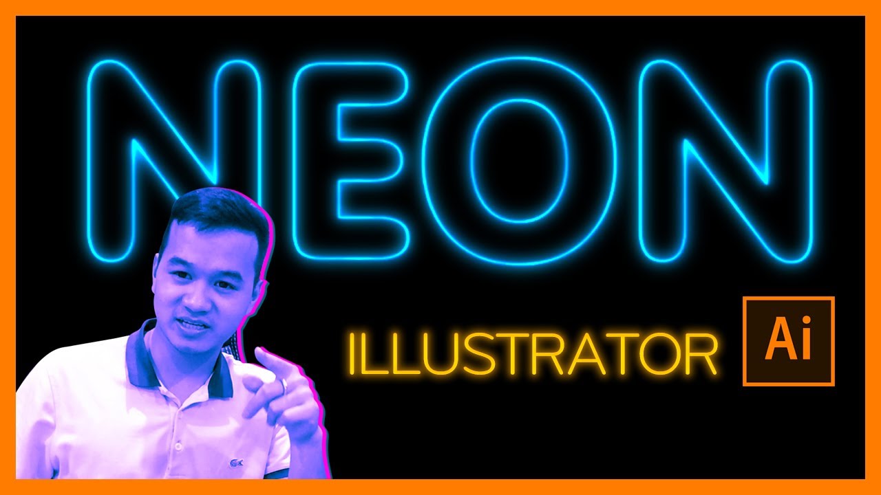 Làm hiệu ứng chữ neon trong illustrator, hiệu ứng chữ... - youtube