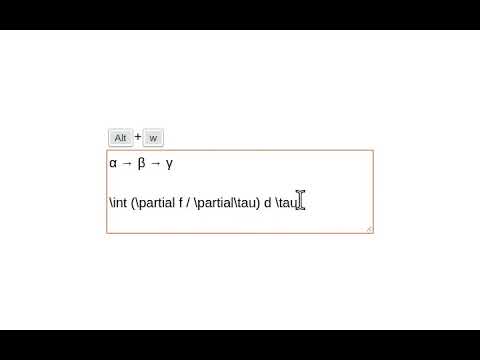 TeX to Unicode video preview 2