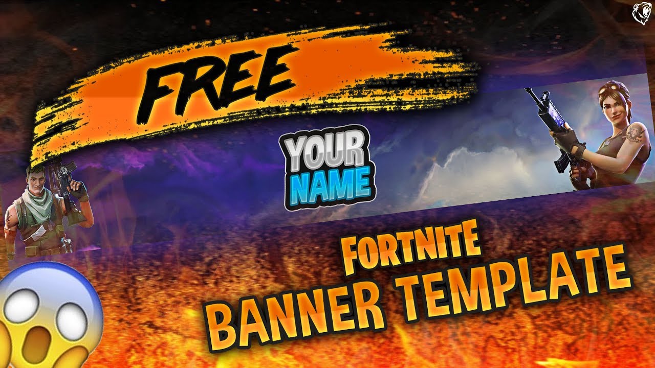 ~FREE GFX~ Fortnite Banner Template (Tutorial + Download) - YouTube