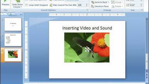 PowerPoint Tutorial Inserting Audio Microsoft Training Lesson 12.2