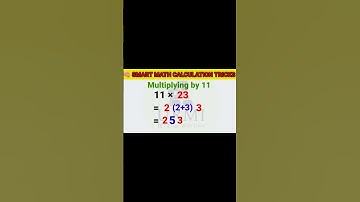 Math Trick For Fast Calculation | Multiplication Trick | #shorts #maths#viral #mathsshorts #video