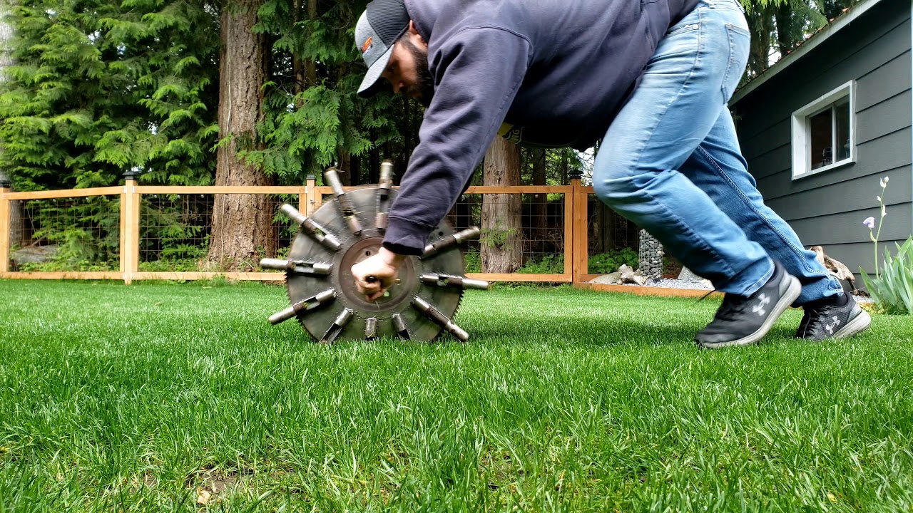 DIY Lawn Core Aerator Pt. 2 - YouTube