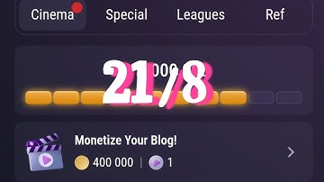 Monetize Your Blog!  21 Aug Tap Swap Watch Daily Video Code  | Tapswap New Code Today?  . Complete 