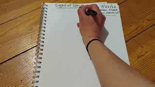 Nature journaling part 1, HCS 2022