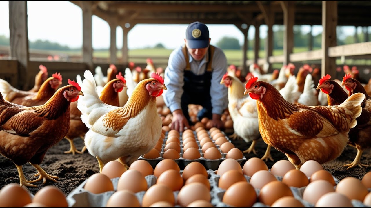 rural village - egg chicken farm