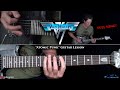 Van Halen - Atomic Punk Guitar Lesson (FULL SONG)