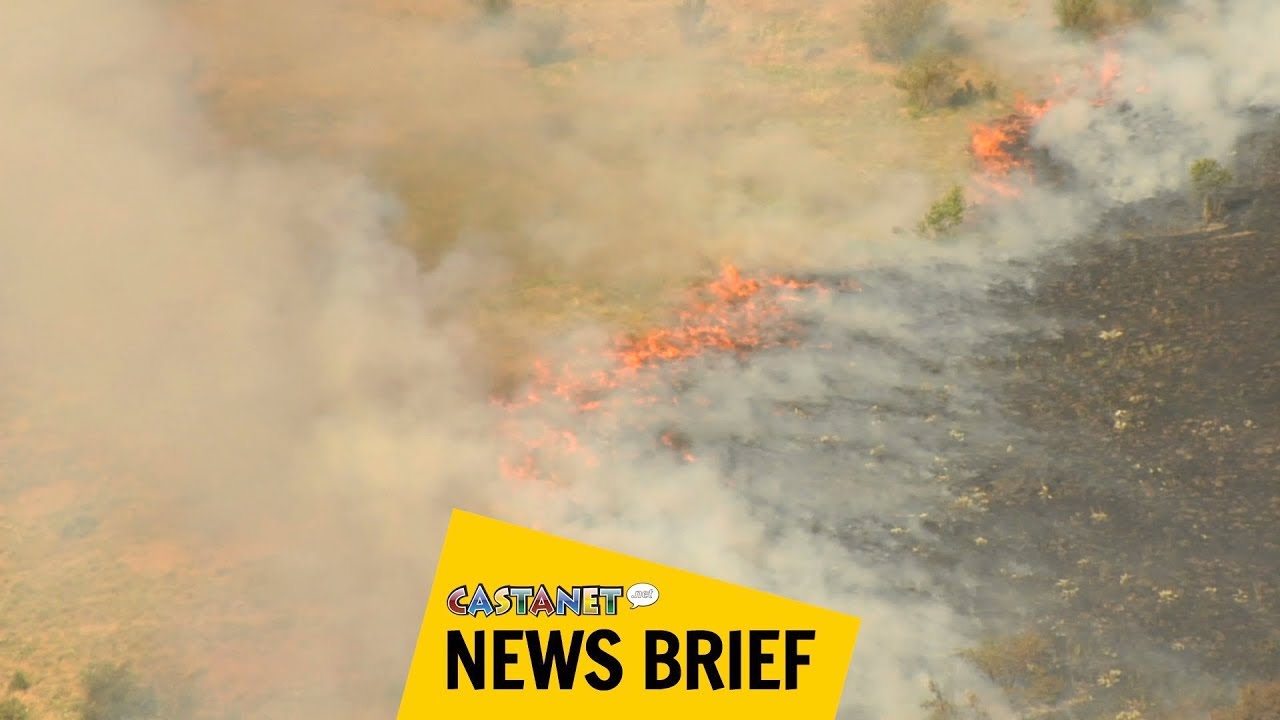 Highway 33 grass fire - YouTube