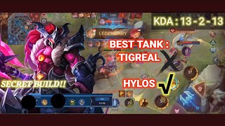 TANK RASA CORE!! HYLOS PHANTOM SEER GAMEPLAY. UNKILLABLE TANK - MLBB