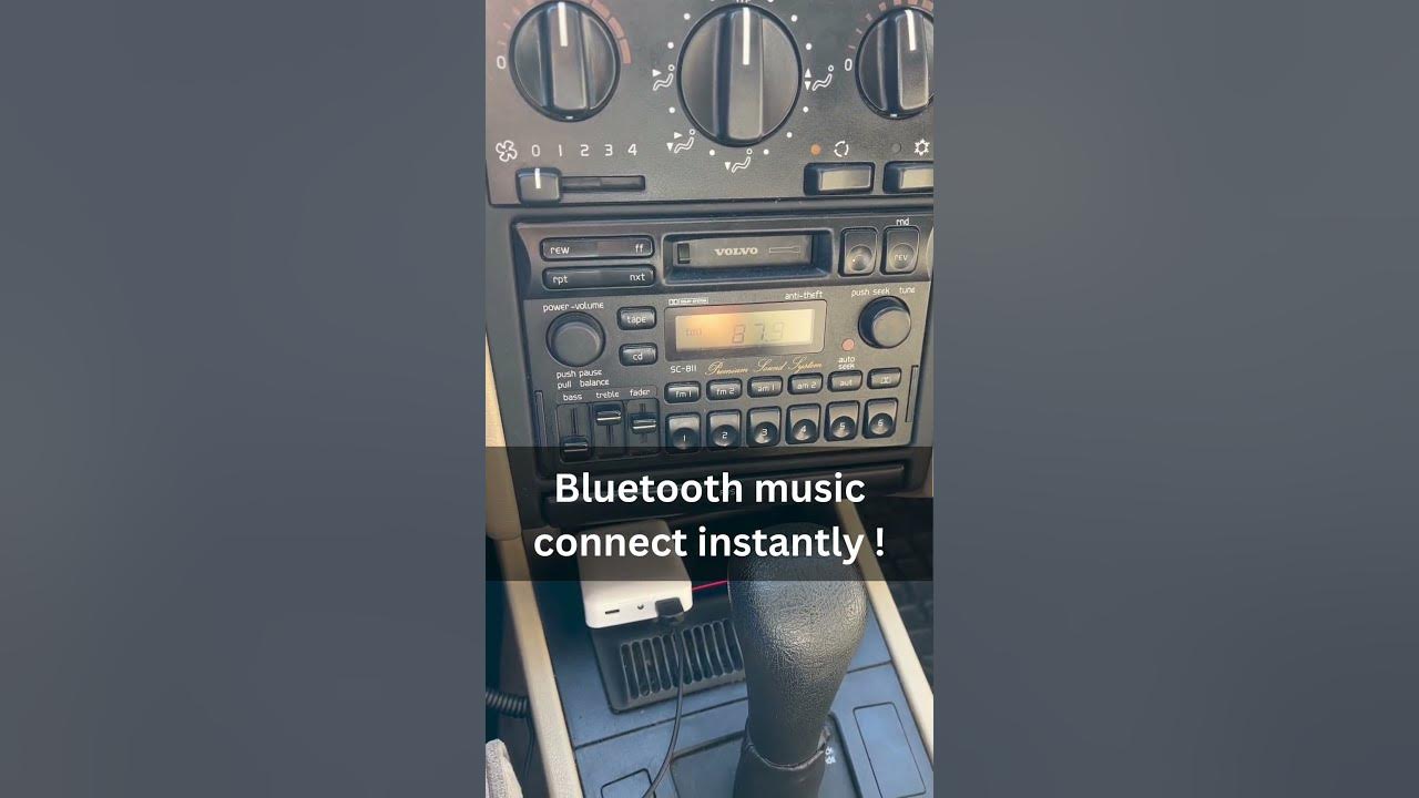 Add Bluetooth to Vintage Car Radio Bluetooth Music Thru Cassette Player shorts YouTube