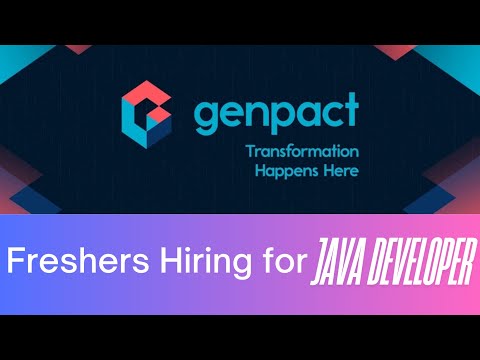 Genpact is Hiring | Lead Consultant - Java Developer