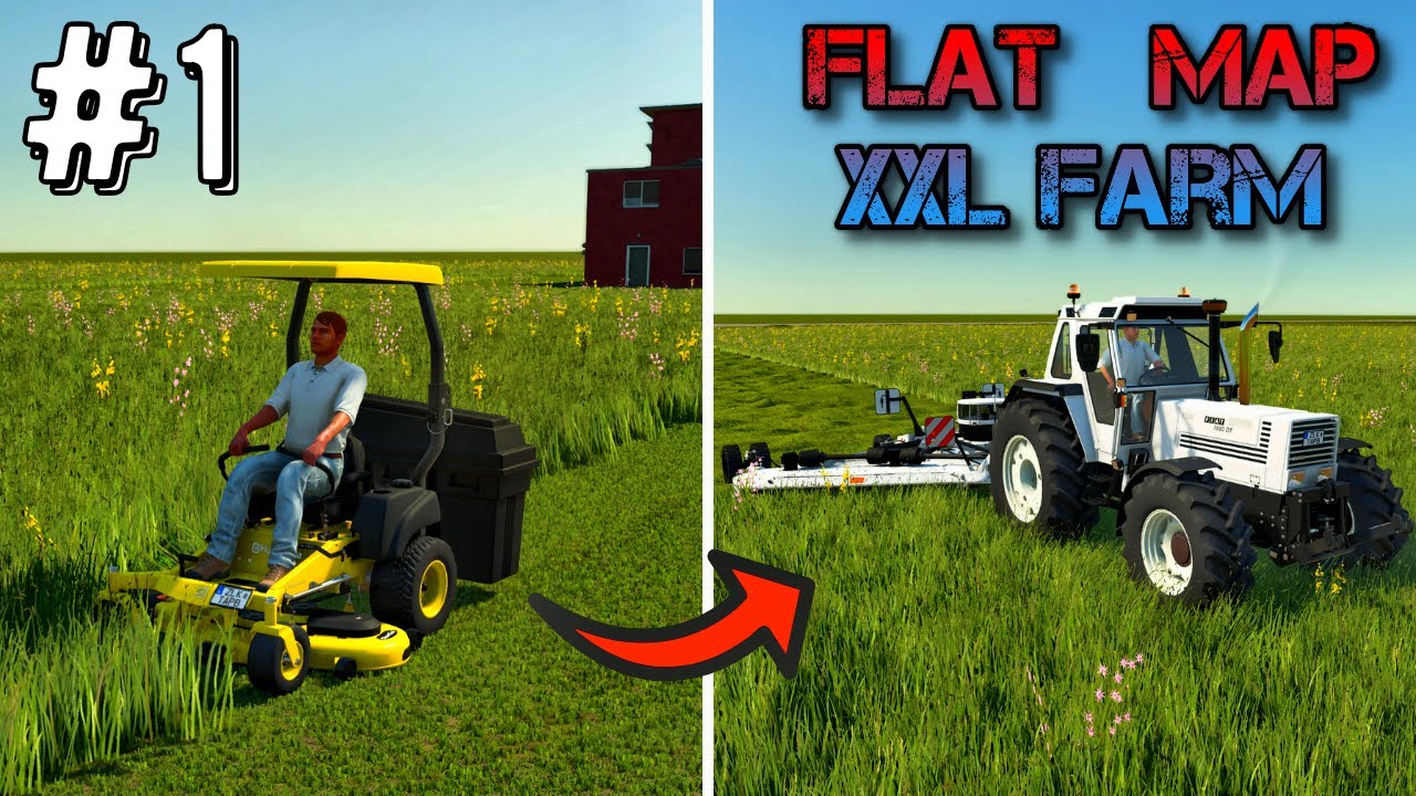 farming Simulator 25 Flat Map (XXL)  Timelapse Ep #1 Mega Farm fs25 gameplay