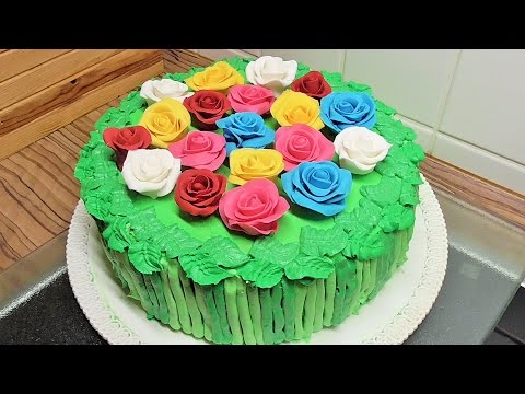 Video: So Dekorieren Sie Einen Kuchen Mit Rosen