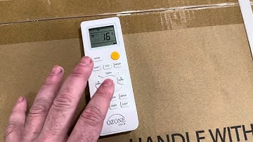 How to switch mini split remote to Fahrenheit