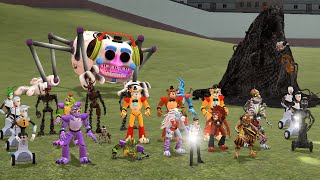 All Animatronics And Characters From Fnaf 9 Attack Me Garrys Mod Fnaf Security Breach