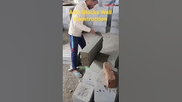 AAC Blocks wall 🧱 Construction #construction #civilengineering #short