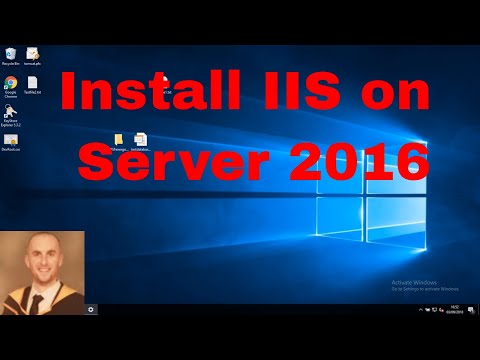 How to install IIS on server 2016