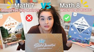 ✨Unboxing Math 8: Should You Skip Math 7? ✨NEW✨ Simply Good and Beautiful Math 8 Pre-Algebra Profile