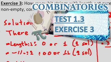 COMBINATORICS - TEST 1.3 (Rule of Sum) - Exercise 3