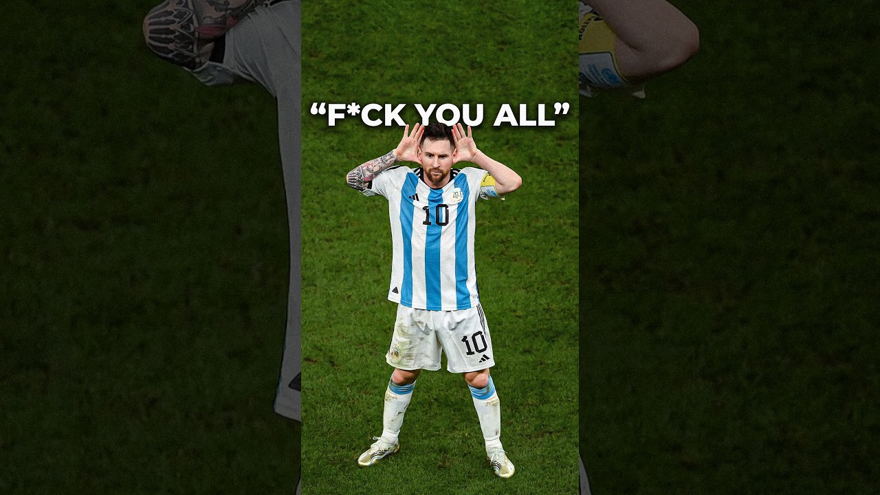 When Messi Acts like Cristiano Ronaldo
