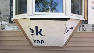 Finishing a bay window, see my video on bay window roof construction