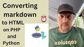 Convert markdown to html on php and python
