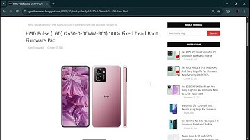 HMD Pulse LGD 2450 0 00WW B01 100% Fixed Dead Boot Firmware Pac
