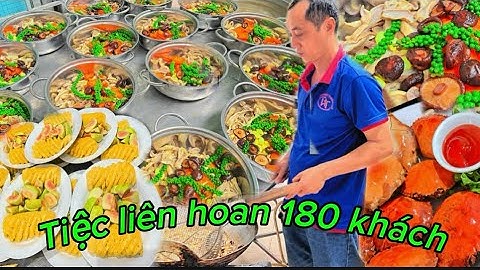 Món ngon đãi tiệc 180 khách. Lẩu bao tử bạch quả tiêu xanh và cua Farci
