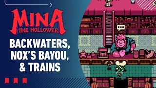 Mina the Hollower Gameplay Walkthrough - Part 15: Backwaters, Nox’s Bayou, & Trains
Welcome to the ultimate Mina the Hollower gameplay walkthrough! In this video, we are diving into Part 15, featuring the return to the Backwaters and Nox’s Bayou sections of the game to explore further after clearing Bone Beach, as well as finally exploring the trains. Mina the Hollower released on May 28, 2026 and is available for Nintendo Switch, Switch 2, PlayStation 5, Xbox Series X|S, and Steam.
Notable Timestamps:
0:00 To Backwaters
8:50 Optional Mini-boss in Backwaters
13:52 Noxs Bayou
15:52 Moonlit Path
16:26 Optional Mini-boss in Noxs Bayou
19:09 Astral Orrery: Mirrors End
20:20 Ossex
24:27 Eastern Heath
26:49 Train to Coltrane Peak
29:35 Ossex
32:29 Train to Coltrane Peak (Boss)
35:17 Coltrane Peak Mina the Hollower Gameplay Walkthrough - Part 15: Backwaters, Nox’s Bayou, & Trains
