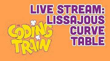 Coding Train Live #152: Lissajous Curve Table