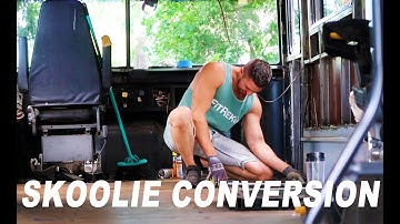 Finally Installing the Sub Floor!! | Skoolie Conversion
